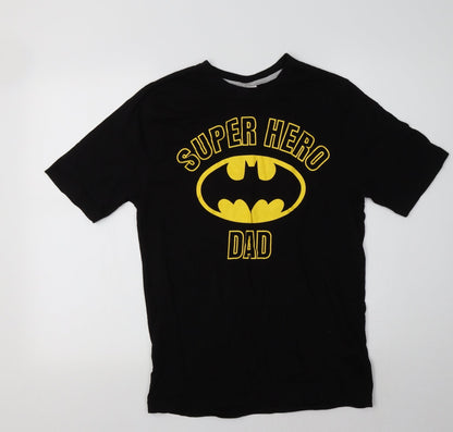 Mens UK Size S Batman Black  T-Shirt