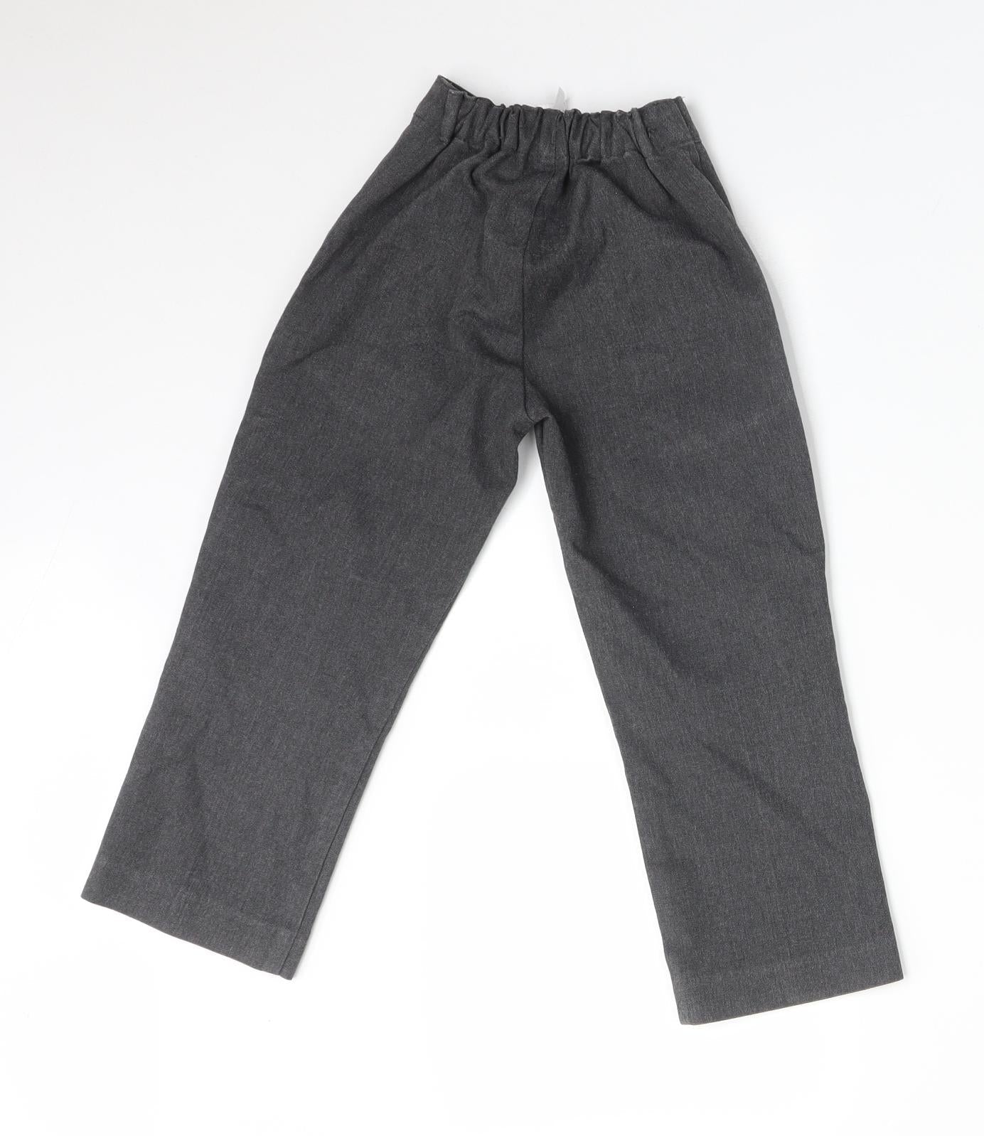 SCHOOLWEAR Boys Grey  Polyester Dress Pants Trousers Size 4 Years  Regular