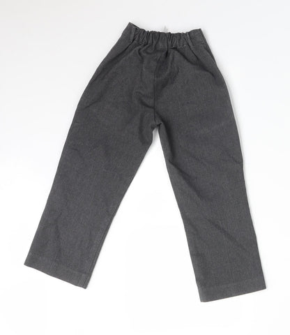 SCHOOLWEAR Boys Grey  Polyester Dress Pants Trousers Size 4 Years  Regular