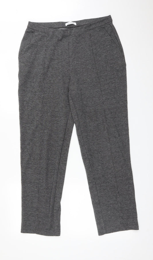 Womens UK Size 14 M&S Regular Fit  Black Trousers