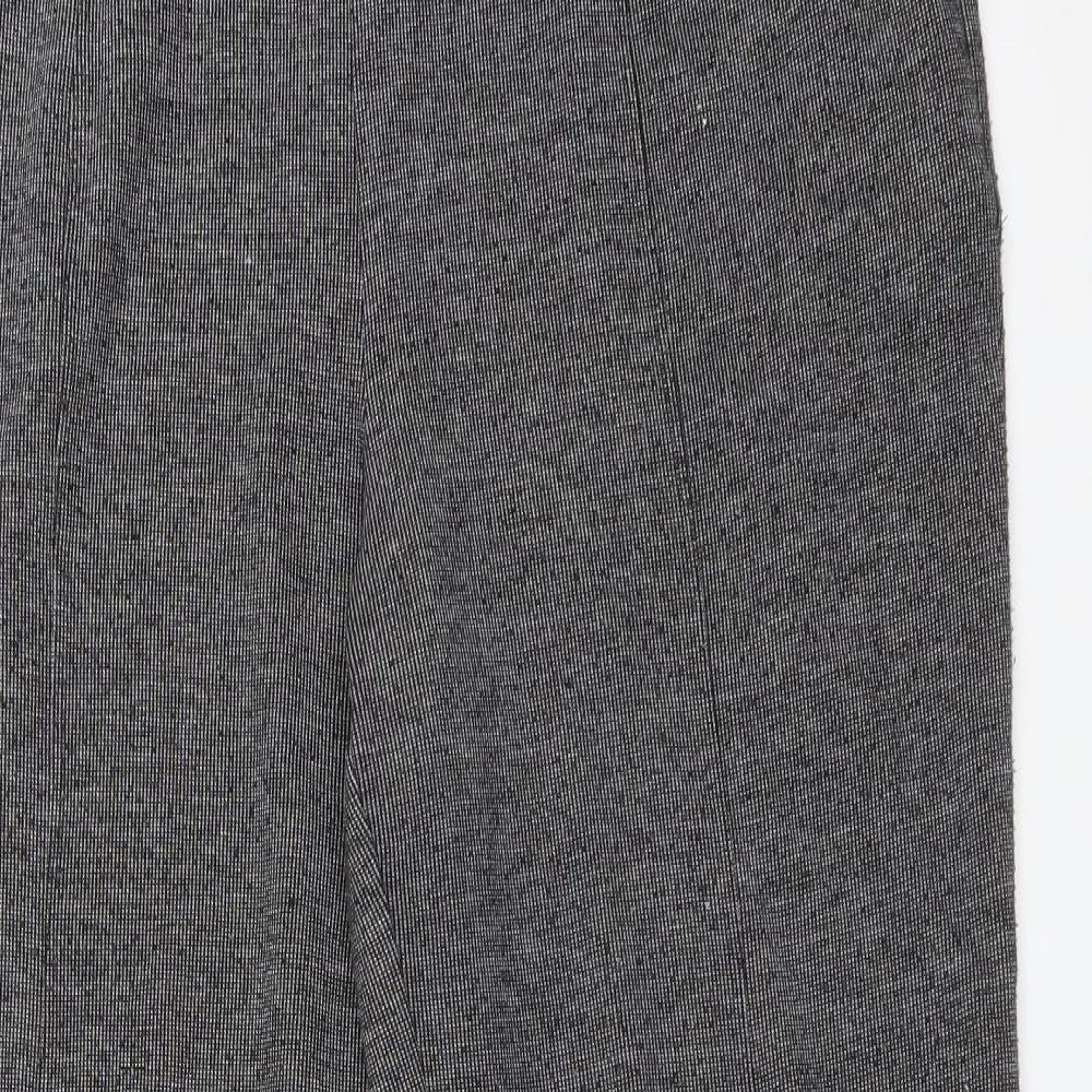 Womens UK Size 14 M&S Regular Fit  Black Trousers