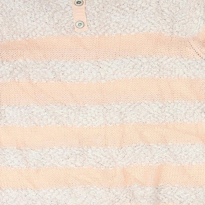 ORIGINALS Womens Multicoloured Striped Polyester Pullover Sweatshirt Size XL
