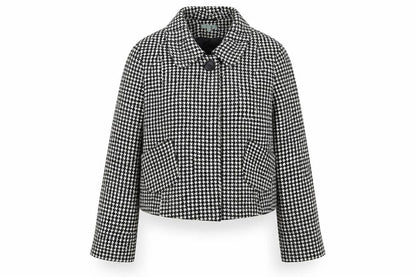 Therapy Womens Multicoloured Houndstooth  Jacket Coat Size 12