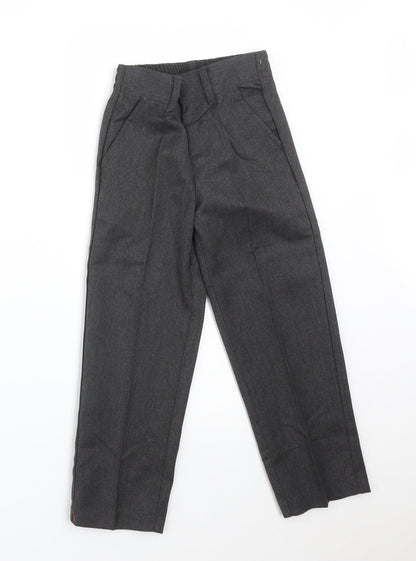 BACK TO SCHOOL Boys Grey  Polyester Dress Pants Trousers Size 4-5 Years  Regular
