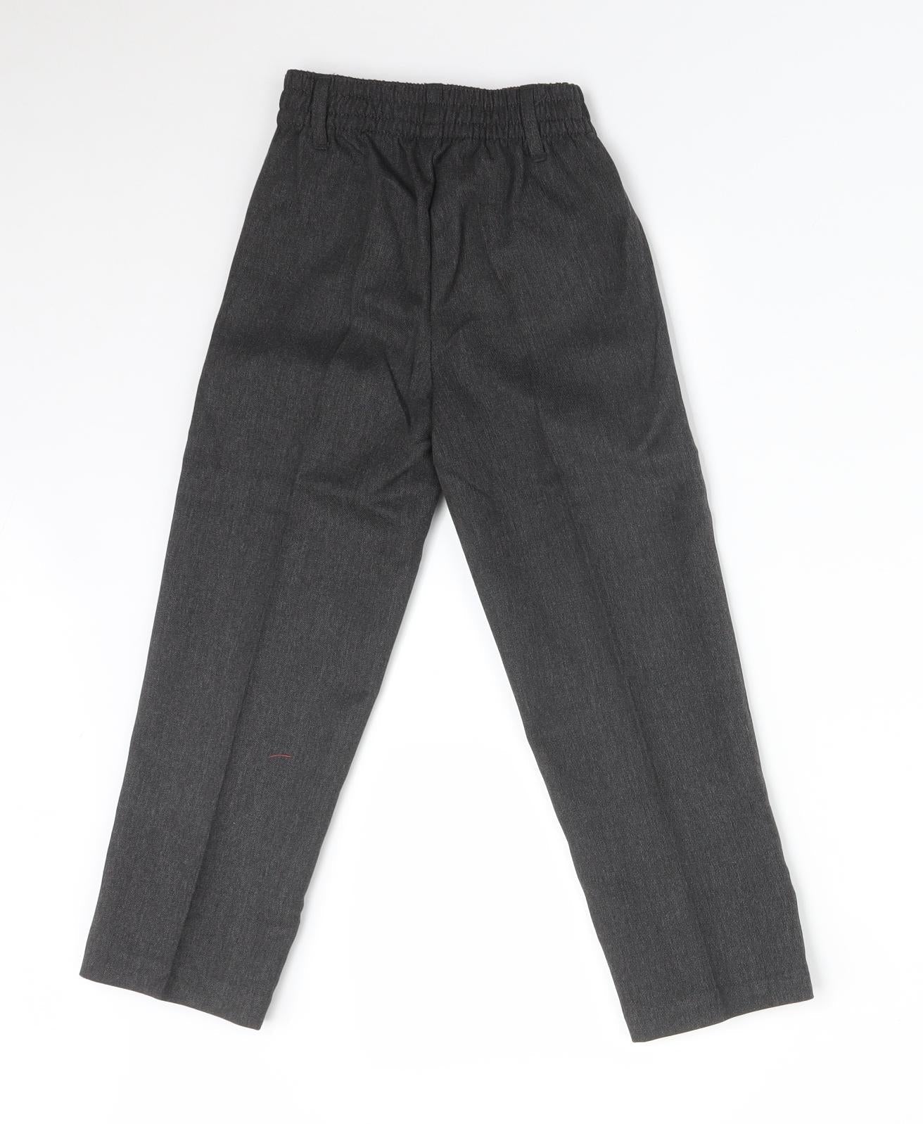 BACK TO SCHOOL Boys Grey  Polyester Dress Pants Trousers Size 4-5 Years  Regular