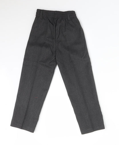 BACK TO SCHOOL Boys Grey  Polyester Dress Pants Trousers Size 4-5 Years  Regular