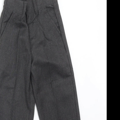 BACK TO SCHOOL Boys Grey  Polyester Dress Pants Trousers Size 4-5 Years  Regular