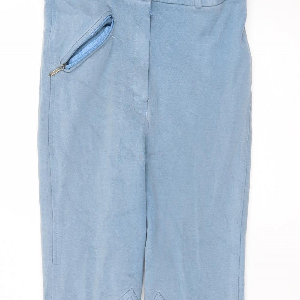 Sherwood Forest Womens Blue  Cotton Sweatpants Trousers Size 12 L26 in Regular