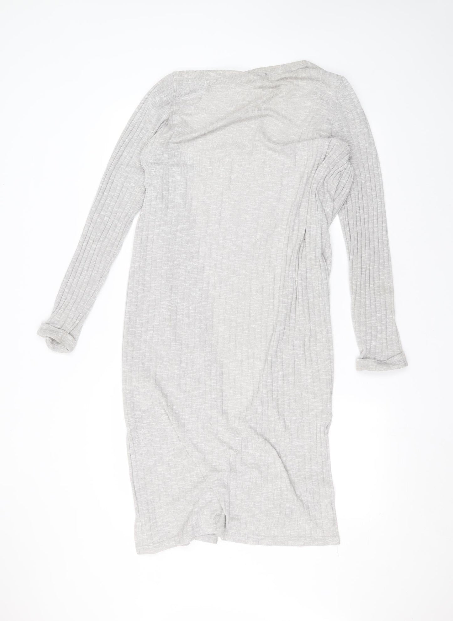Womens UK Size L New Look Grey Cardigan Jumper