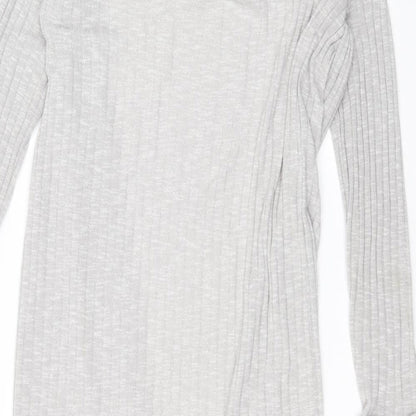 Womens UK Size L New Look Grey Cardigan Jumper