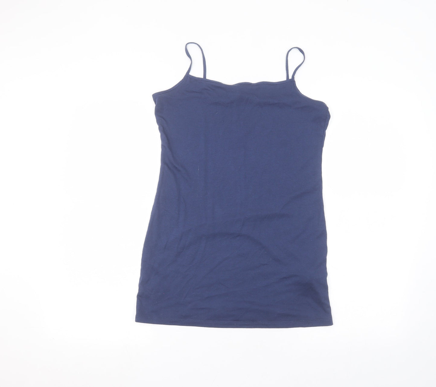 Womens UK Size 12 Marks and Spencer Blue Basic T-Shirt