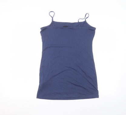 Womens UK Size 12 Marks and Spencer Blue Basic T-Shirt
