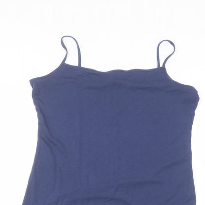Womens UK Size 12 Marks and Spencer Blue Basic T-Shirt