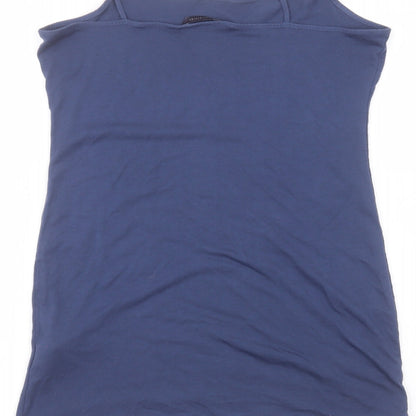 Womens UK Size 12 Marks and Spencer Blue Basic T-Shirt