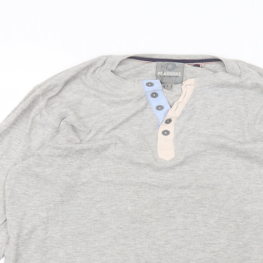 Womens UK Size L Peacocks Grey Pullover Jumper