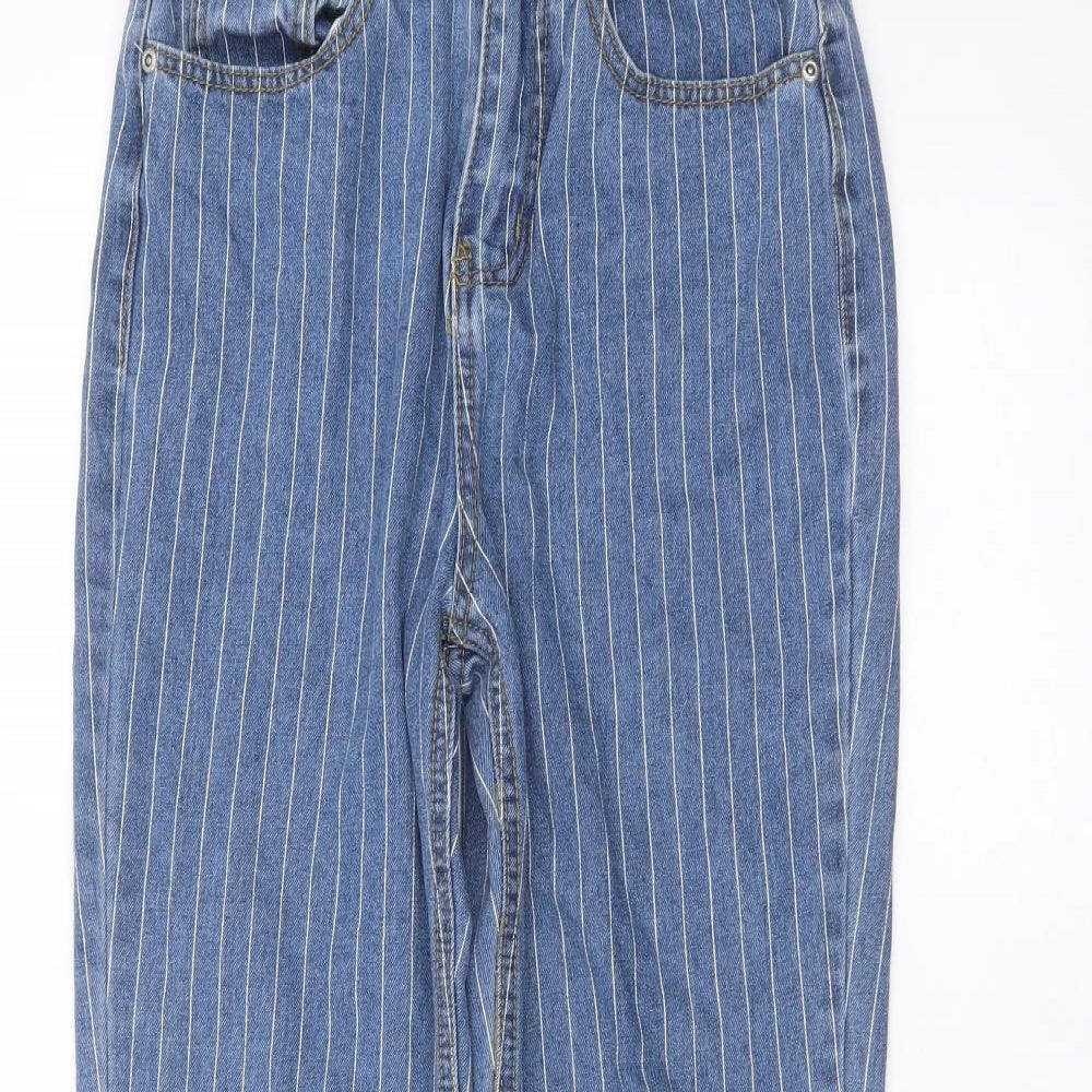 Nasty Gal Womens Blue  Cotton Skinny Jeans Size 8 L27 in Regular