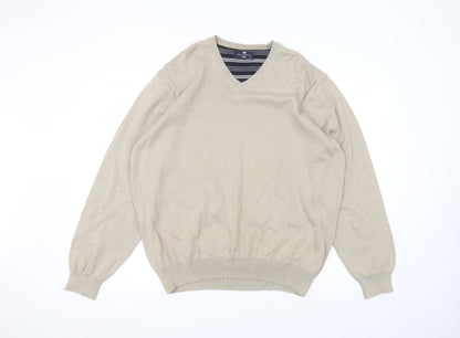 Womens UK Size 2XL Marks and Spencer Beige Pullover Jumper
