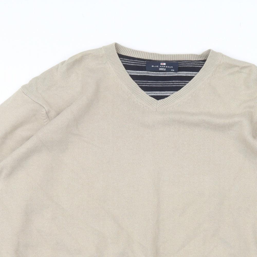 Womens UK Size 2XL Marks and Spencer Beige Pullover Jumper