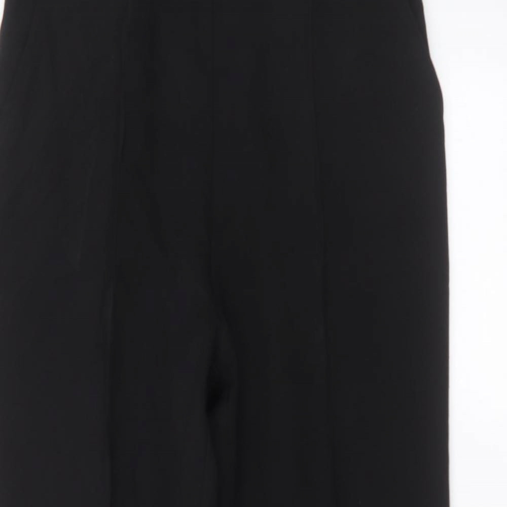 Womens UK Size 18 Preworn Regular Fit  Black Trousers