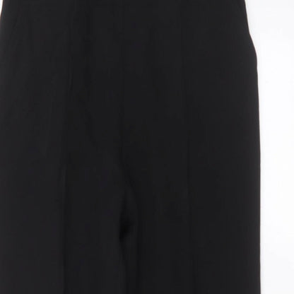 Womens UK Size 18 Preworn Regular Fit  Black Trousers