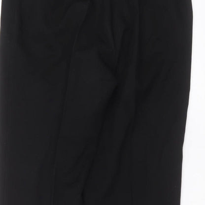 Womens UK Size 18 Preworn Regular Fit  Black Trousers