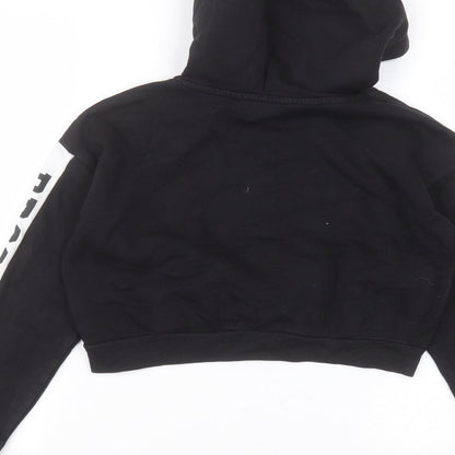 H&M Boys Black  Cotton Pullover Hoodie Size 9-10 Years