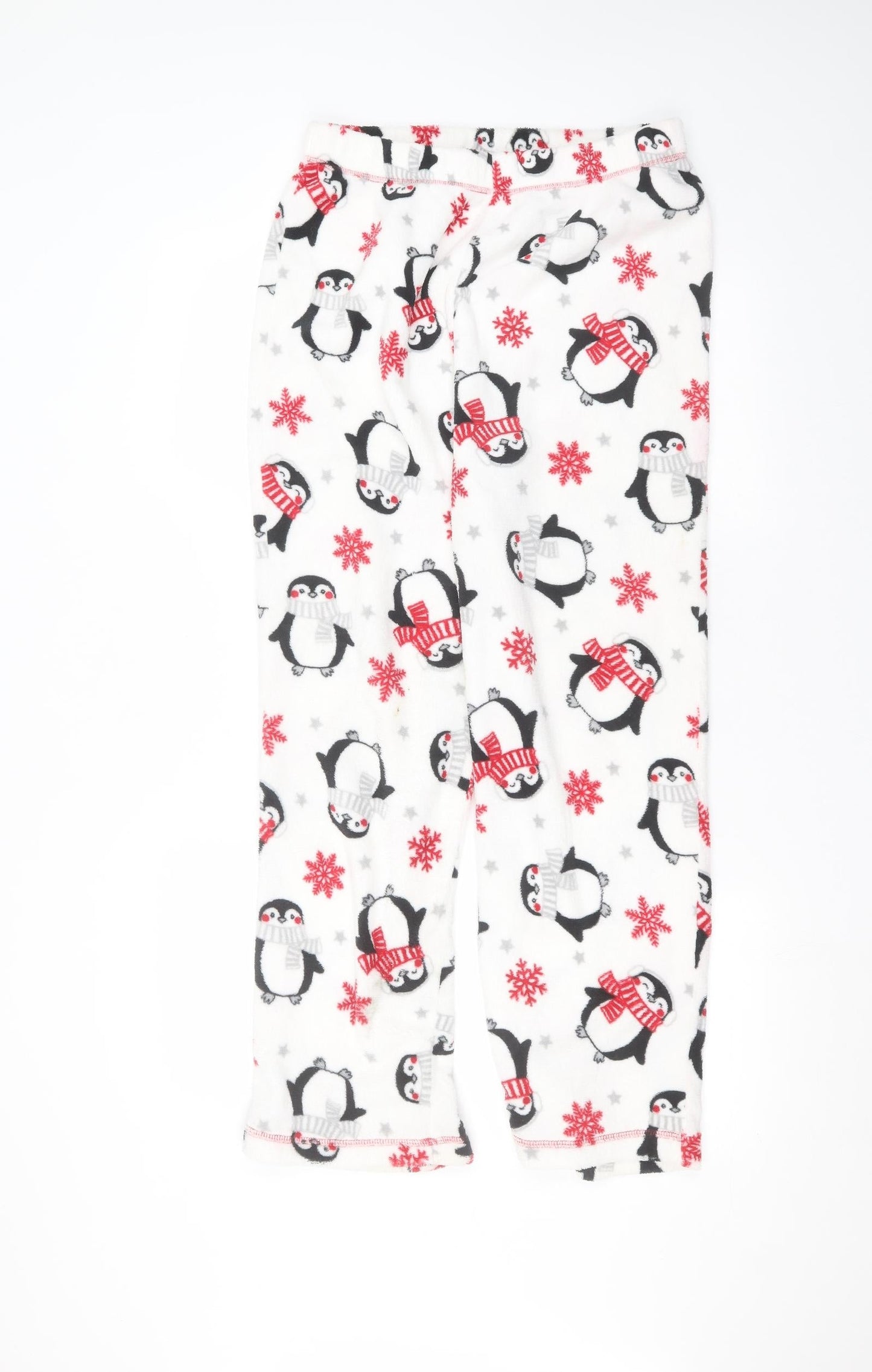 Womens UK Size 12 Preworn Regular Fit Sweatpants White Trousers