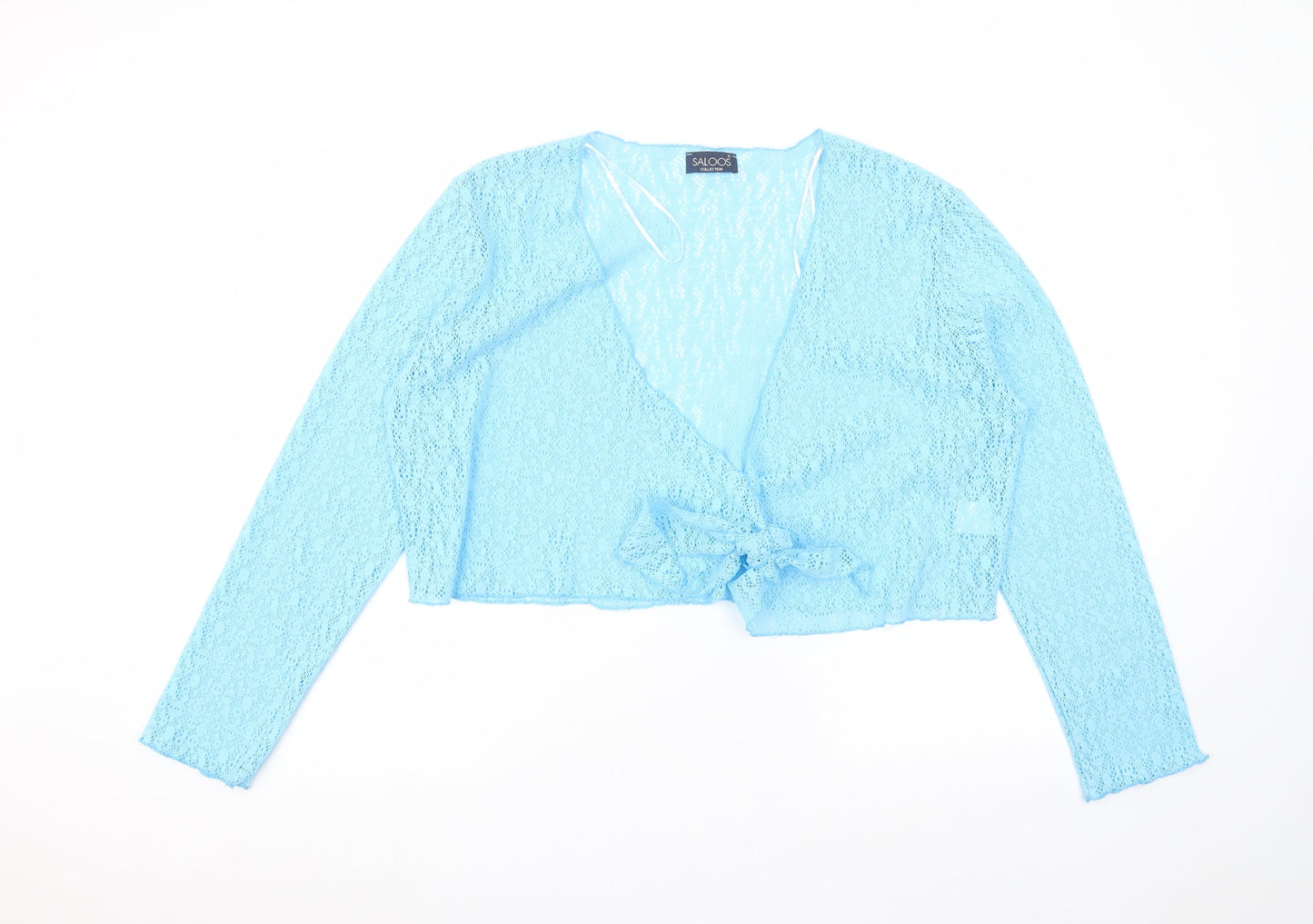 Womens UK Size XL Saloos Blue Cardigan Jumper