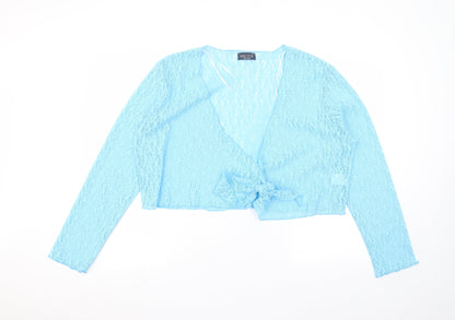 Womens UK Size XL Saloos Blue Cardigan Jumper