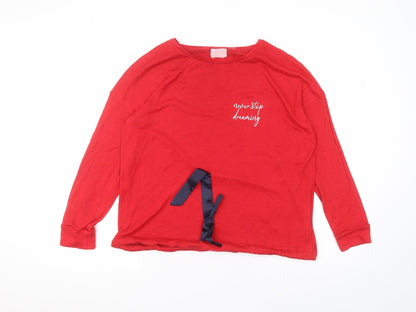 Womens UK Size M Matalan Red Pullover Jumper