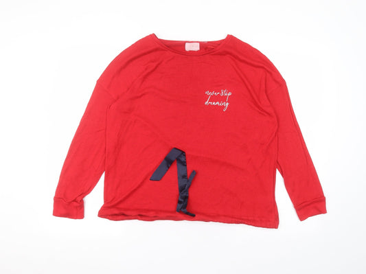 Womens UK Size M Matalan Red Pullover Jumper