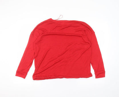 Womens UK Size M Matalan Red Pullover Jumper
