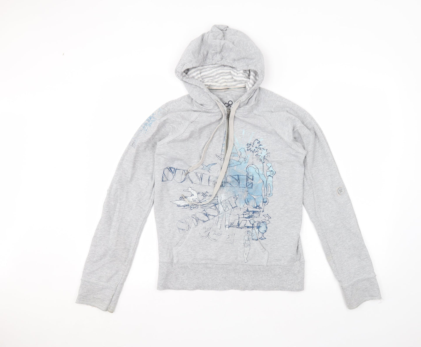 Gap Womens Grey  Cotton Pullover Hoodie Size S