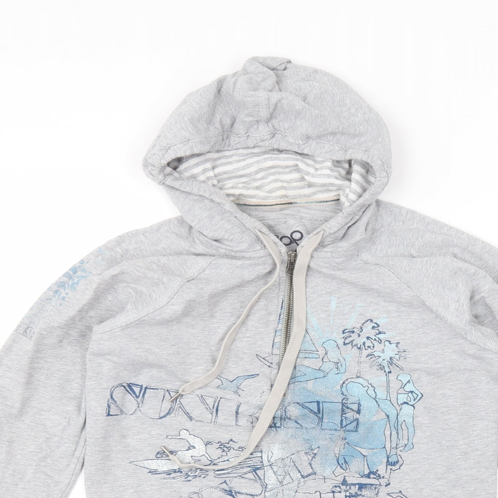 Gap Womens Grey  Cotton Pullover Hoodie Size S