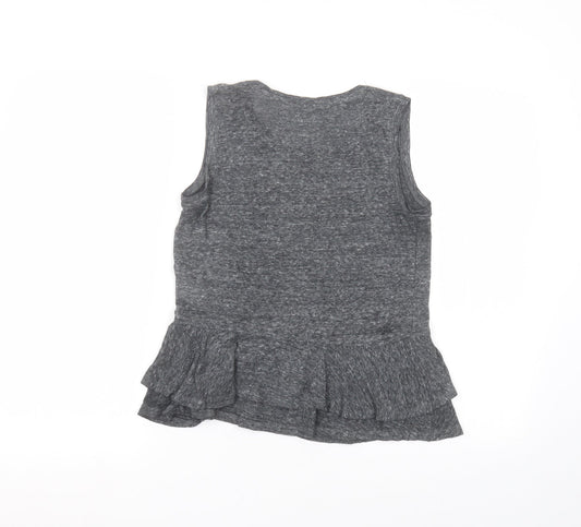 Womens UK Size XS Gap Black Basic T-Shirt