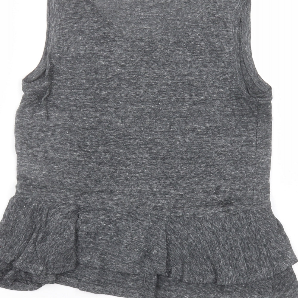 Womens UK Size XS Gap Black Basic T-Shirt