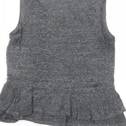 Womens UK Size XS Gap Black Basic T-Shirt