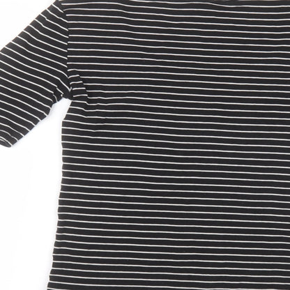 Womens UK Size XS Ann Taylor Black Basic T-Shirt