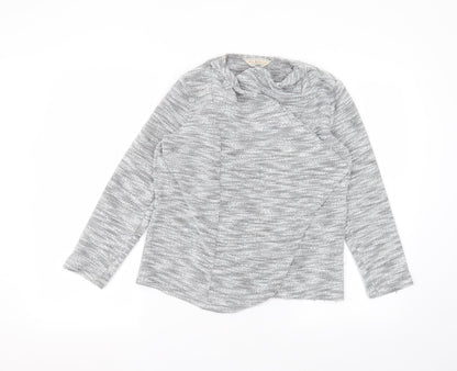 Womens UK Size 10 Dorothy Perkins Grey Cardigan Jumper