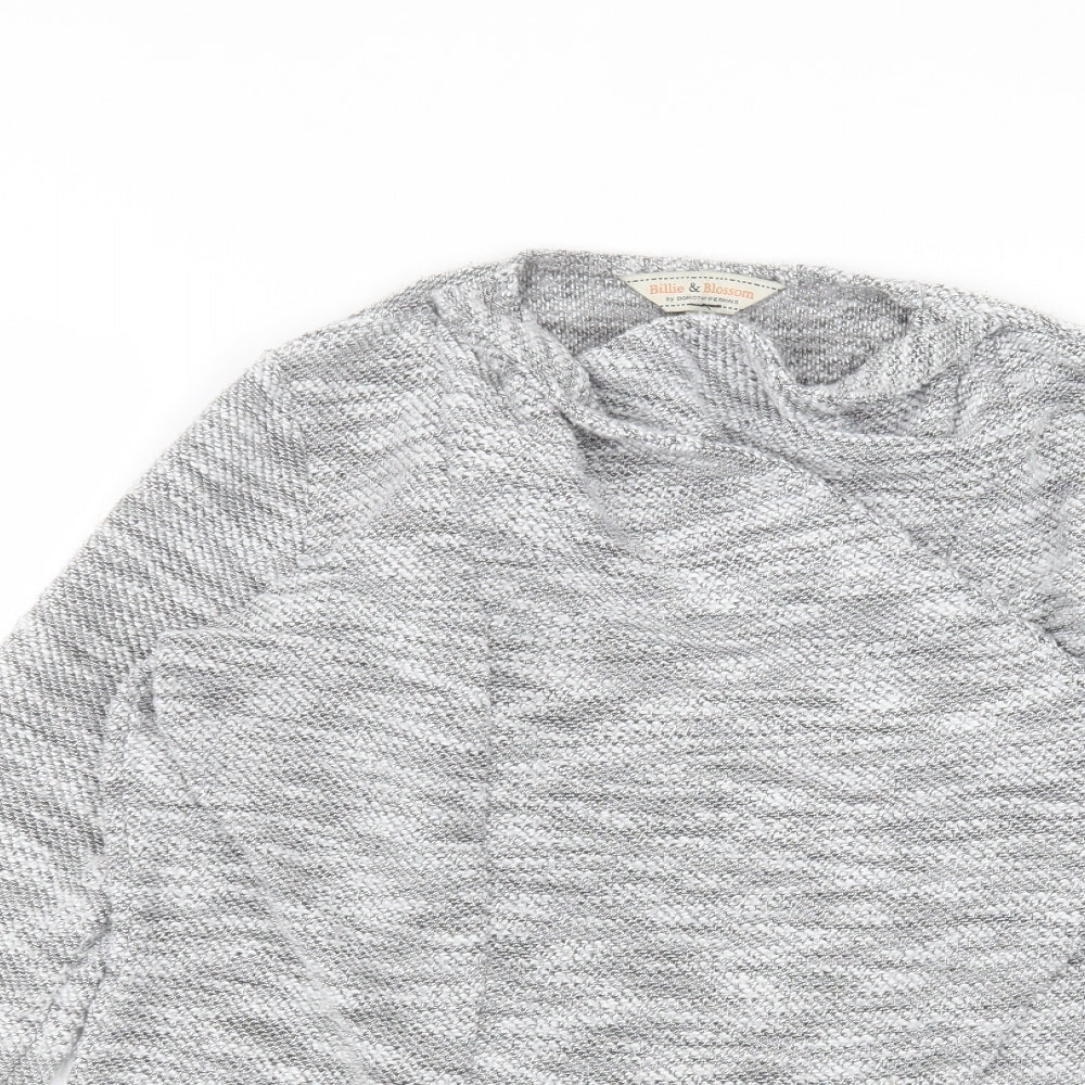 Womens UK Size 10 Dorothy Perkins Grey Cardigan Jumper