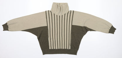 Womens UK Size  Preworn Brown Pullover Jumper