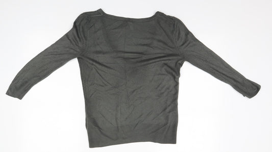 Womens UK Size 8 Topshop Grey Pullover Jumper