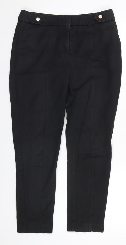 Womens UK Size 8 Oasis Regular Fit  Black Trousers