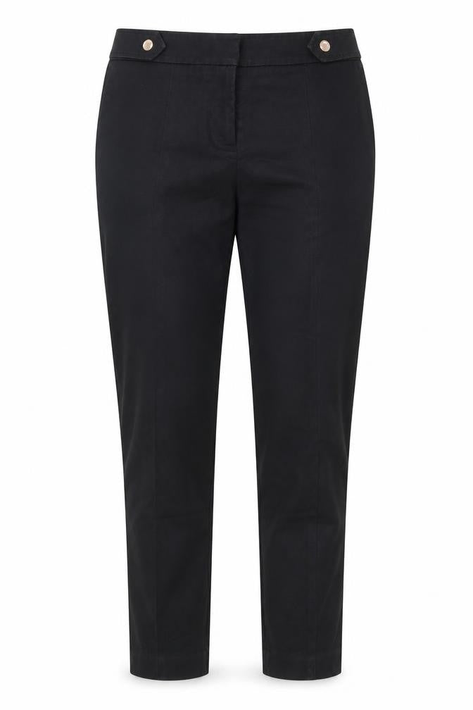Womens UK Size 8 Oasis Regular Fit  Black Trousers