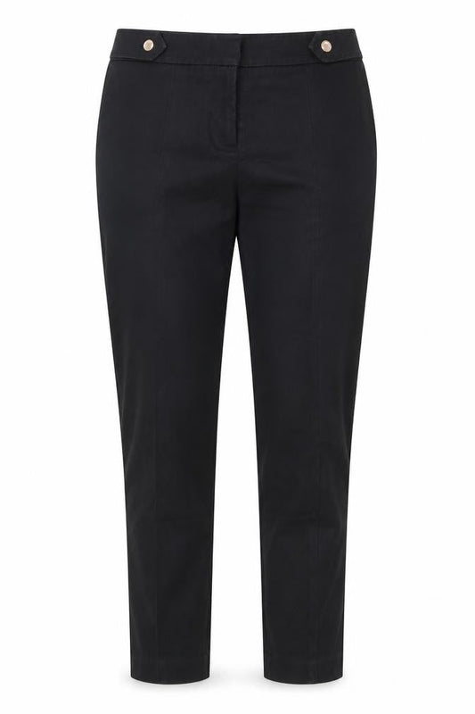 Womens UK Size 8 Oasis Regular Fit  Black Trousers