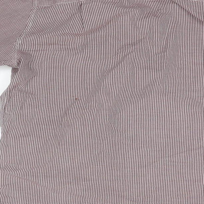 Mens UK Size 15.5 NEXT Grey  Button-Up Long Sleeve Casual Shirt