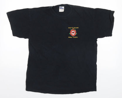 Mens UK Size M Gildan Black  T-Shirt
