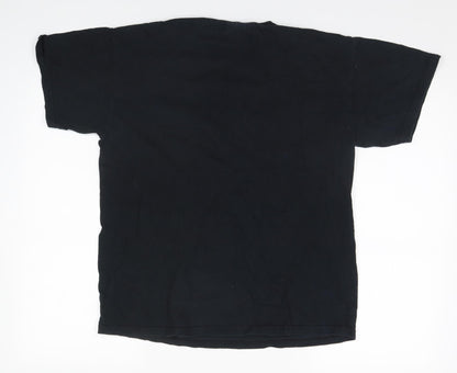 Mens UK Size M Gildan Black  T-Shirt