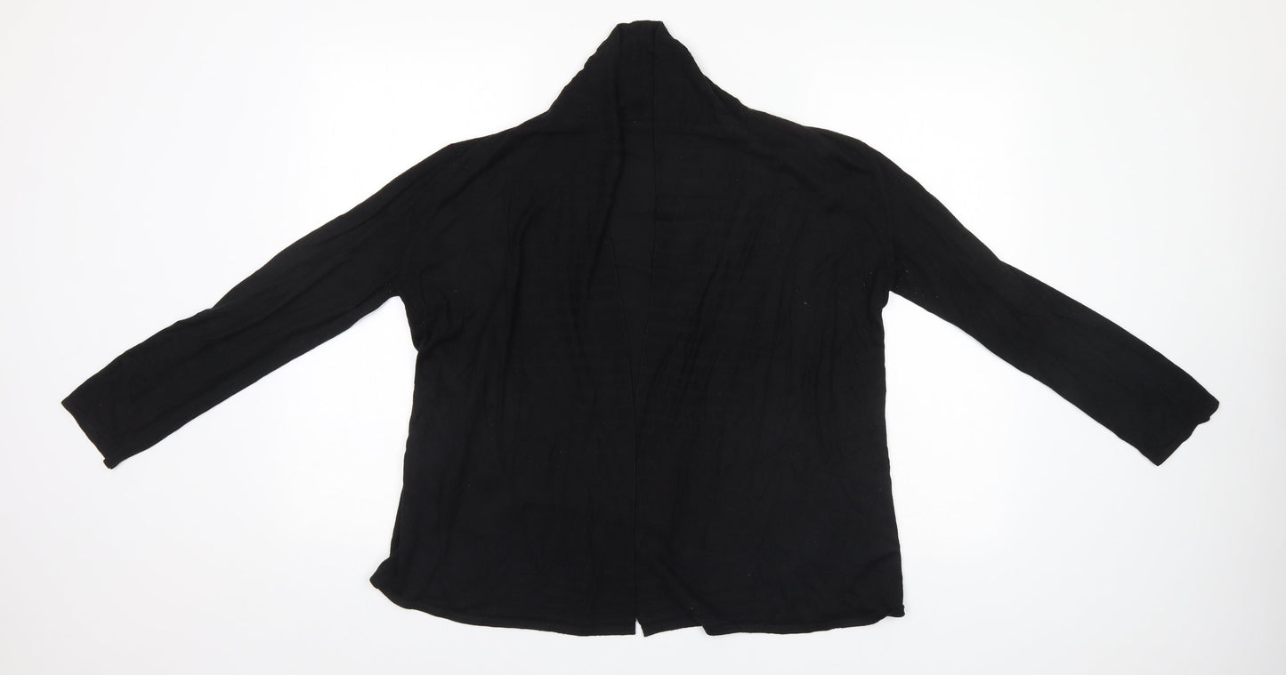 Womens UK Size  Preworn Black Cardigan Jumper