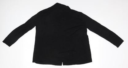 Womens UK Size  Preworn Black Cardigan Jumper